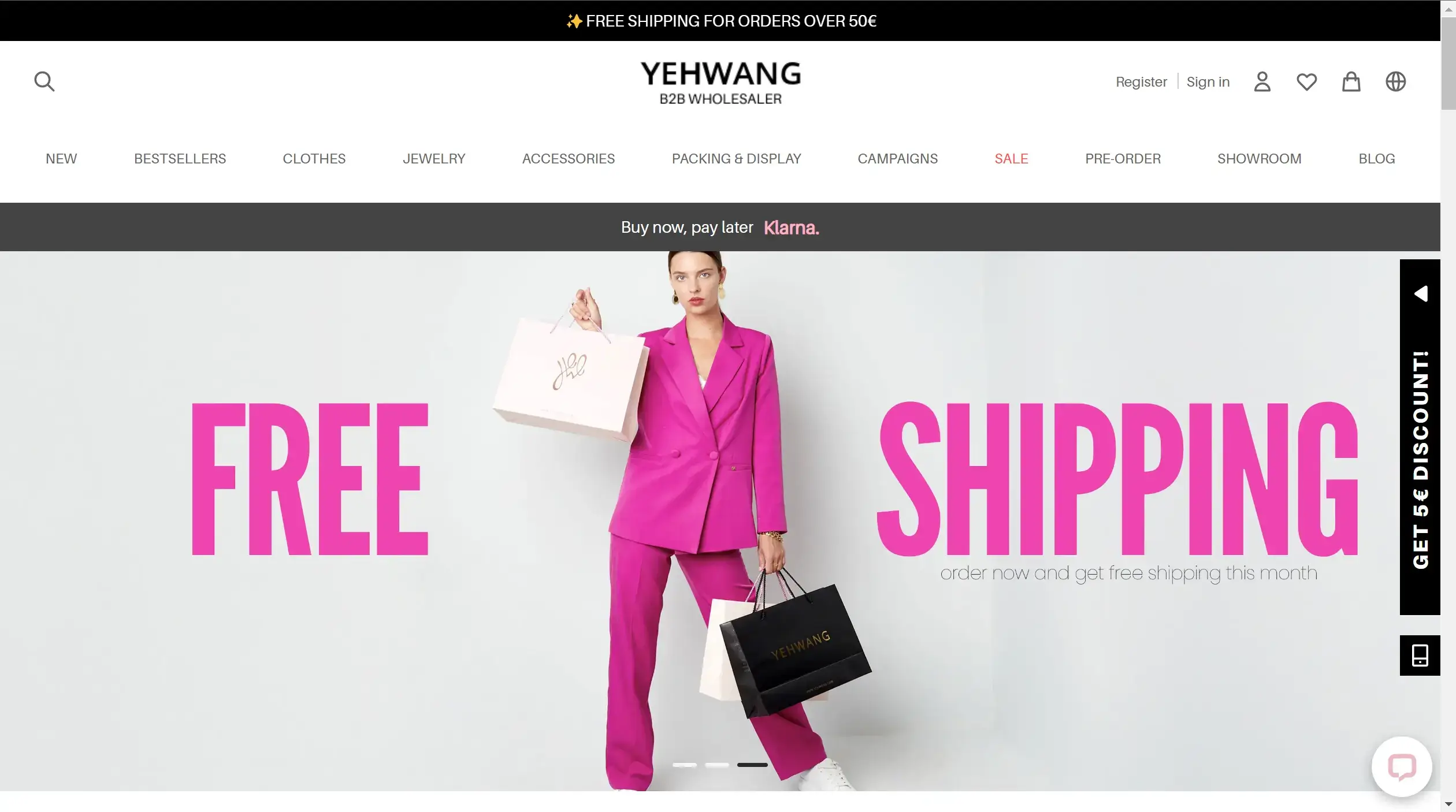 Yehwang Wholesale Website