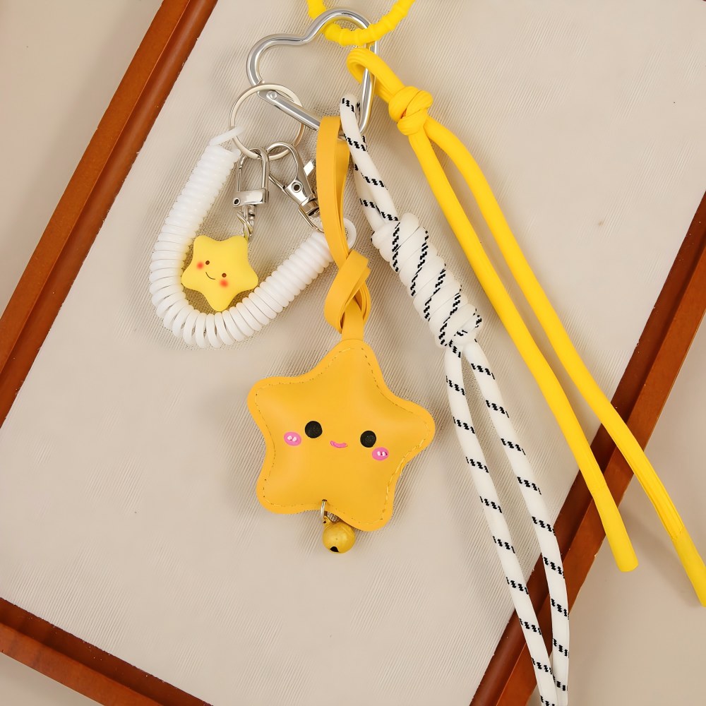 Simple Series Cute Star PU Women's Bag Charms
