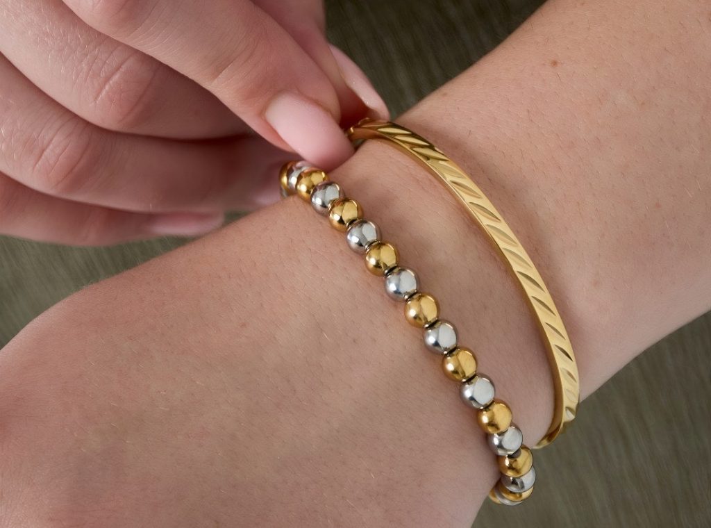 Stainless Steel Bangles Geometric Casual Daily