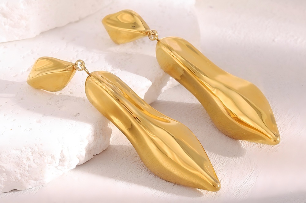 Stainless Steel Women's Drop Earrings