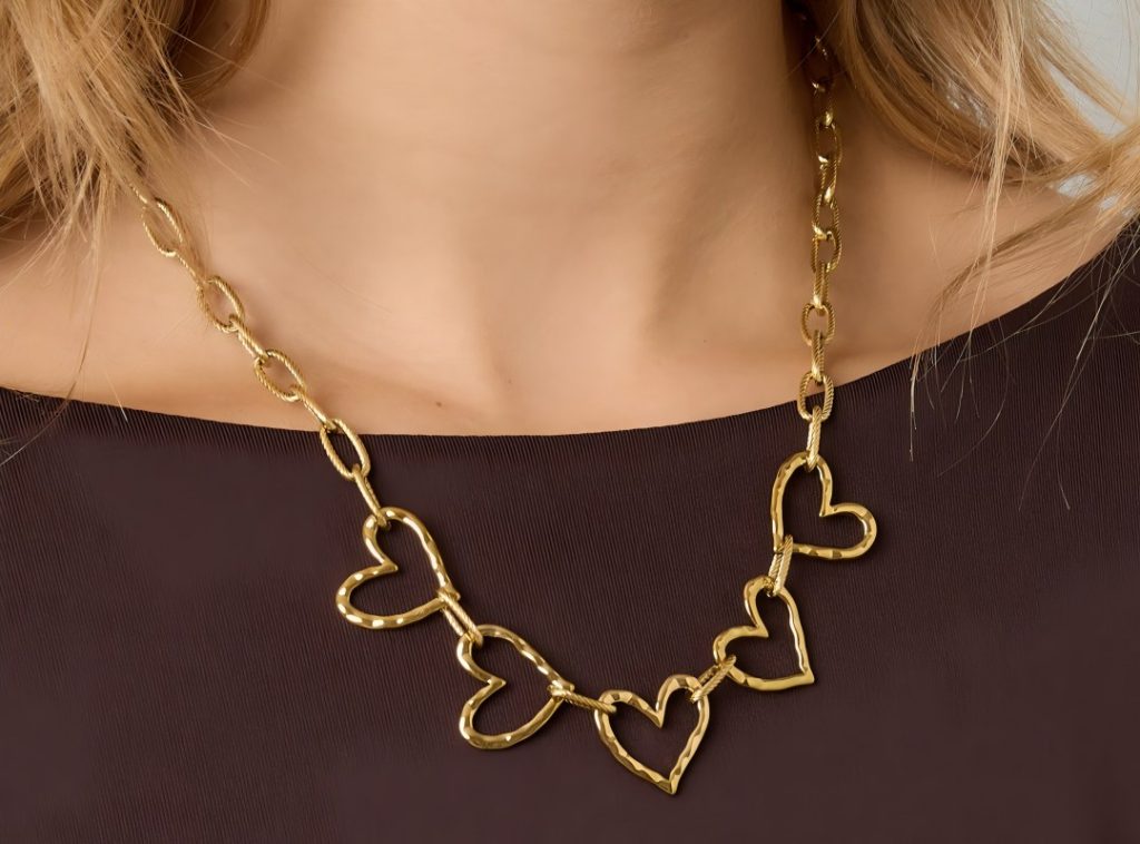 Stainless Steel Chain Necklaces Heart