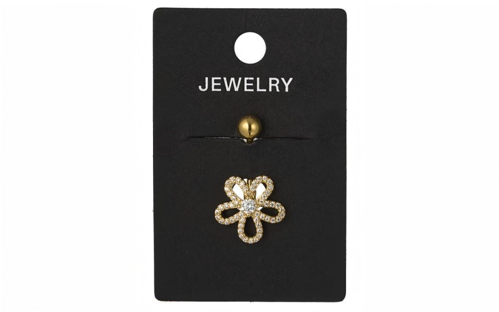 navel piercing charmed flower