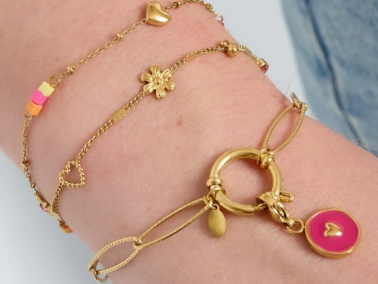 Charm Bracelets Flower Simple Daily