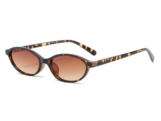 1 Pair of Stylish Oval Cat - eye Versatile Women's Sunglasses