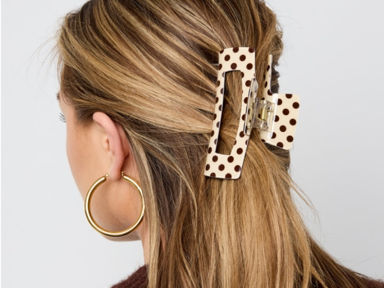 Hair Clips Polka Dots Daily Pvc Daily Accessories